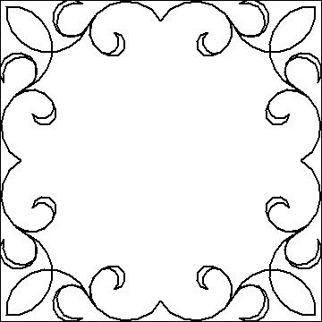 (image for) Double Eight Petal Flower Frame-L03895*